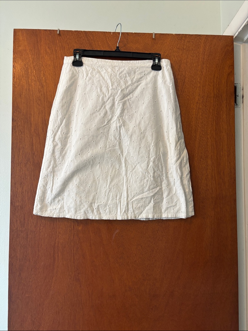 Old Navy White Eyelet A-Line Skirt